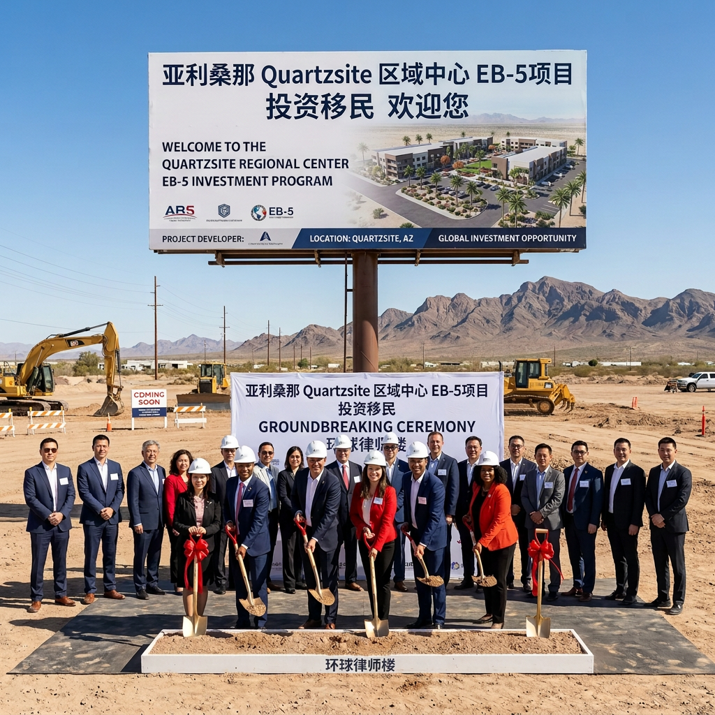 Groundbreaking ceremony for Quartzsite Regional Center EB-5 investment program